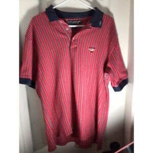 Vintage Ivy Crew Explorer USA Red White Blue XL Polo